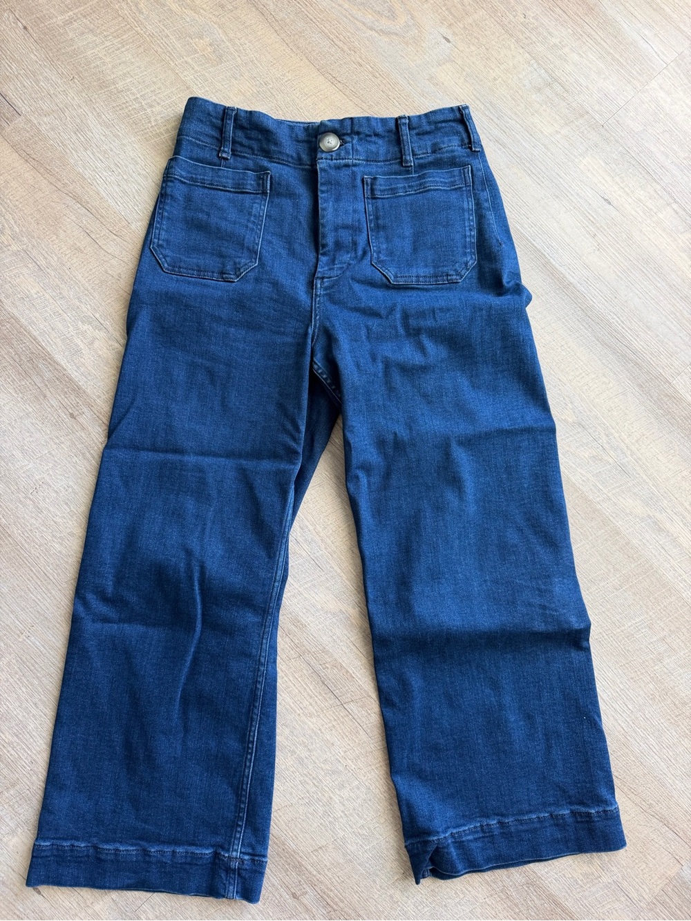 Maeve Colette Wide Leg Cropped Jeans from Anthropologie